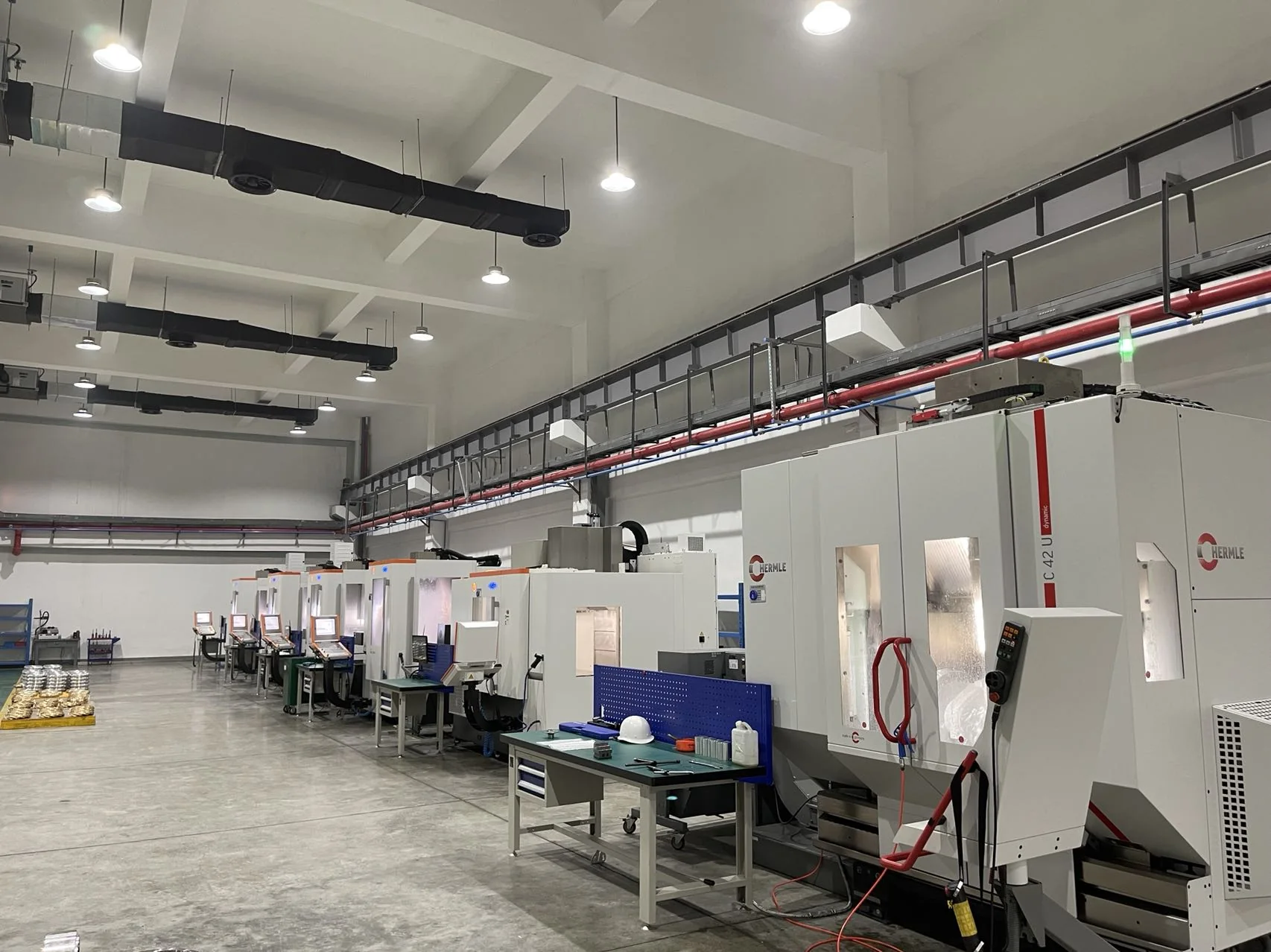 Temperature-controlled CNC workshop